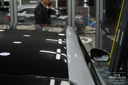 제네시스 G70 루프스킨 랩핑 제거 블랙 PPF 루프스킨 재시공 부산 강서구 에코델타시티 김해 대저 장유 율하 대동 / 부산 강서구, 김해, 창원