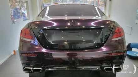 PPF 위에 랩핑 ? E63 AMG 전체 랩핑 시공(AX 젠션 퍼플 AX gentian purple)진해 안골랩핑 부산 사하구 장림 신평 다대포  랩핑 맛집 위드랩 / 부산 강서구, 김해, 창원