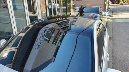 벤츠 S350 루프 스킨 시공(택랩 유광 블랙)신호동 명지동 랩핑 / 부산 강서 신호동