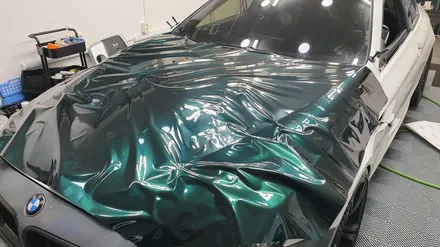 BMW M6 전체랩핑 제거+ 재작업 1탄(택랩 글로스 그린블랙 실크)명지 신호동 랩핑 국제신도시 용원 썬팅 PPF 위드랩 / 부산 강서 신호동