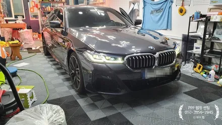 BMW 540i LCi 본넷, 헤드라이트, 주유구, 트렁크리드 PPF 시공(모터스킨 PPF)부산 신호동 명지 국제신도시 신항 용원 PPF 썬팅 블랙박스 랩핑 위드랩 / 부산 강서 신호동