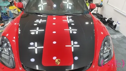 컨셉명:데드풀! 포르쉐 718 박스터 GTS 포인트 랩핑 시공!(3M 2080 유광블랙, 나이프리스)부산 경남 창원 명지 다대포 신평 장림 용원 진영 랩핑 썬팅 PPF 맛집 위드랩 / 부산 강서 신호동