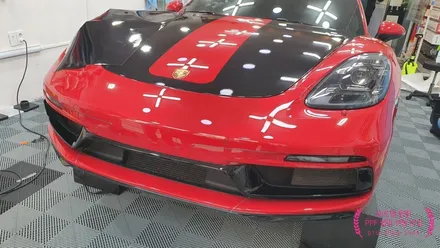 컨셉명:데드풀! 포르쉐 718 박스터 GTS 포인트 랩핑 시공!(3M 2080 유광블랙, 나이프리스)부산 경남 창원 명지 다대포 신평 장림 용원 진영 랩핑 썬팅 PPF 맛집 위드랩 / 부산 강서 신호동
