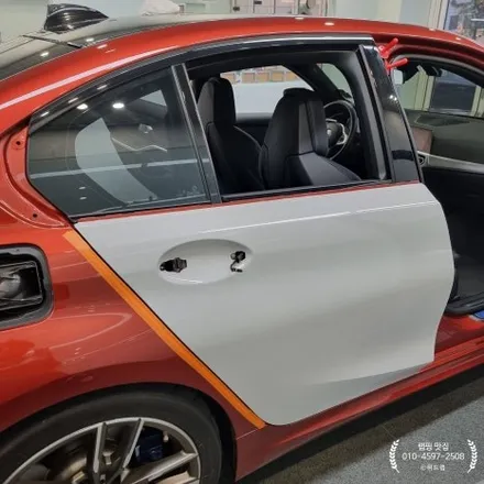 창원 랩핑｜BMW M340i 전체 랩핑 재시공(타이니봇) / 부산 강서 신호동