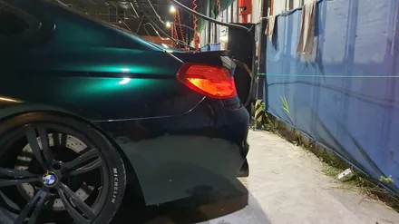 BMW M6 전체 랩핑 2탄(택랩 글로스 그린블랙 실크)신호동 명지 랩핑 국제신도시 용원 썬팅 PPF 위드랩 / 부산 강서 신호동