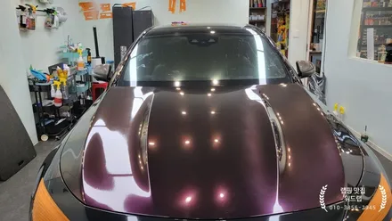 PPF 위에 랩핑 ? E63 AMG 전체 랩핑 시공(AX 젠션 퍼플 AX gentian purple)진해 안골랩핑 부산 사하구 장림 신평 다대포  랩핑 맛집 위드랩 / 부산 강서구, 김해, 창원