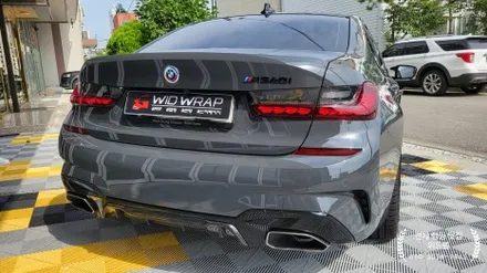BMW 340i 순정 같은 도장면 느낌으로 전체 랩핑!(이노즈텍 슬레이트 그레이, STEK 카본 PPF)부산 해운대 송정 기장 랩핑 맛집 위드랩 / 부산 강서구, 김해, 창원