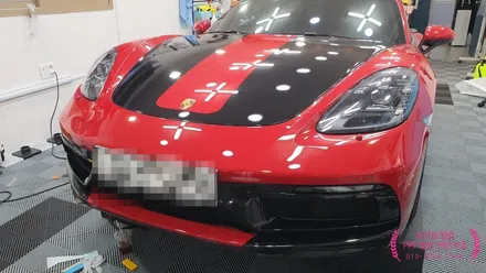 컨셉명:데드풀! 포르쉐 718 박스터 GTS 포인트 랩핑 시공!(3M 2080 유광블랙, 나이프리스)부산 경남 창원 명지 다대포 신평 장림 용원 진영 랩핑 썬팅 PPF 맛집 위드랩 / 부산 강서 신호동