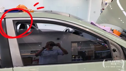 옛날 모닝 다시 굿 모닝! 모닝 TA 전체 랩핑 시공(타이니봇 글로스 카키 라이트)부산 명지 신항 랩핑 맛집 위드랩 / 부산 강서구, 김해, 창원