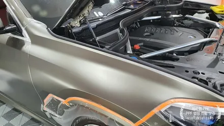 탱크로 변신! BMW X6 M40i 전체 무광 PPF 시공, 카본루프스킨(모터스킨 PPF, STEK 카본 PPF)부산 경남 명지 오션시티 국제신도시 신호동 용원 PPF 맛집 위드랩 / 부산 강서 신호동