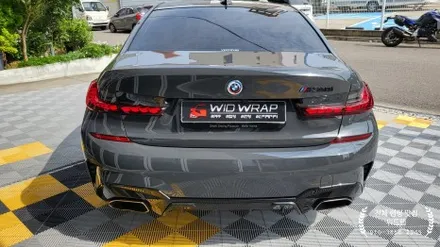 BMW 340i 순정 같은 도장면 느낌으로 전체 랩핑!(이노즈텍 슬레이트 그레이, STEK 카본 PPF)부산 해운대 송정 기장 랩핑 맛집 위드랩 / 부산 강서구, 김해, 창원