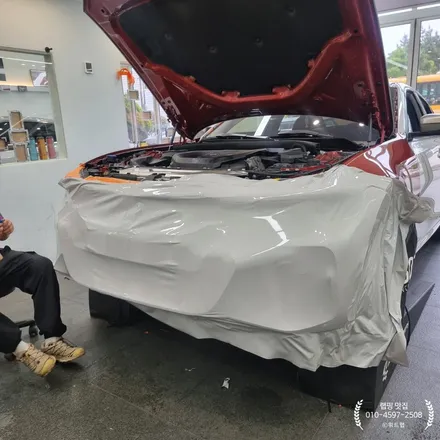 창원 랩핑｜BMW M340i 전체 랩핑 재시공(타이니봇) / 부산 강서 신호동