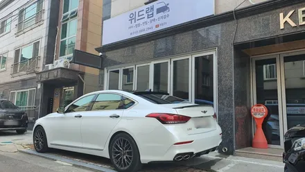 G80(DH) 풀 랩핑 + 열차단 썬팅 시공(카빈스 메탈플래쉬 아이보리, 솔라가드 새턴)명지 국제신도시 녹산 신호동 랩핑 썬팅 PPF 위드랩 / 부산 강서 신호동