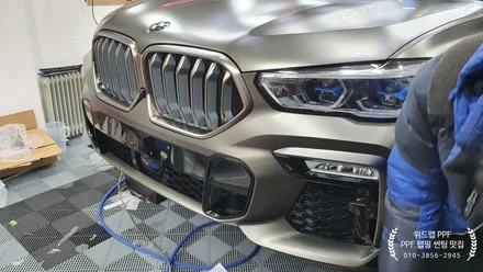 탱크로 변신! BMW X6 M40i 전체 무광 PPF 시공, 카본루프스킨(모터스킨 PPF, STEK 카본 PPF)부산 경남 명지 오션시티 국제신도시 신호동 용원 PPF 맛집 위드랩 / 부산 강서 신호동
