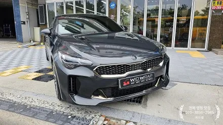 싹 다~ 갈아엎은 스팅어 전체랩핑(AX 랩핑, AX 볼케이노 그레이 메탈릭, STEK 카본 PPF)부산 강서구 사하구 랩핑 PPF 맛집 위드랩 / 부산 강서구, 김해, 창원