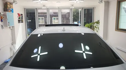 벤츠 S350 루프 스킨 시공(택랩 유광 블랙)신호동 명지동 랩핑 / 부산 강서 신호동