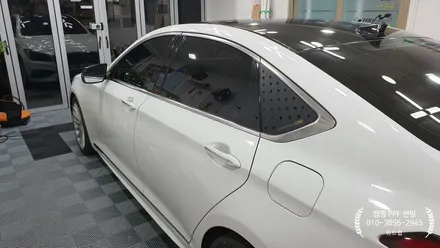 G80 스포츠 사틴체리핑크 풀 랩핑(사틴체리핑크)명지 국제신도시 신항 녹산 신호동 랩핑 썬팅 PPF 위드랩 / 부산 강서 신호동