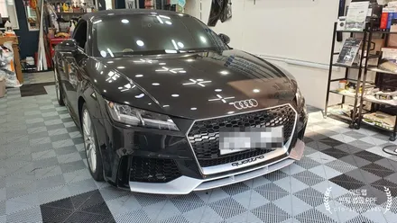 아우디 ㅜㅜ No! 아우디 TT 프론트 카본 랩핑 시공(3M 4D 카본랩핑지)부산 경남 창원 하단 신평 장림 다대포 녹산 오션시티 랩핑 맛집 위드랩 / 부산 강서 신호동