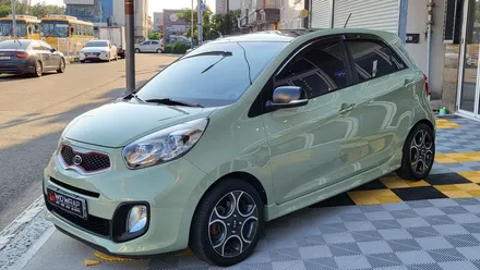 옛날 모닝 다시 굿 모닝! 모닝 TA 전체 랩핑 시공(타이니봇 글로스 카키 라이트)부산 명지 신항 랩핑 맛집 위드랩 / 부산 강서구, 김해, 창원