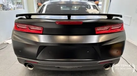 사틴블랙 랩핑은 부산 위드랩, 카마로 배트카 출고! / 부산 강서 신호동