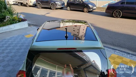 옛날 모닝 다시 굿 모닝! 모닝 TA 전체 랩핑 시공(타이니봇 글로스 카키 라이트)부산 명지 신항 랩핑 맛집 위드랩 / 부산 강서구, 김해, 창원