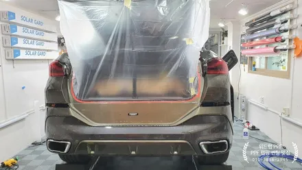 탱크로 변신! BMW X6 M40i 전체 무광 PPF 시공, 카본루프스킨(모터스킨 PPF, STEK 카본 PPF)부산 경남 명지 오션시티 국제신도시 신호동 용원 PPF 맛집 위드랩 / 부산 강서 신호동