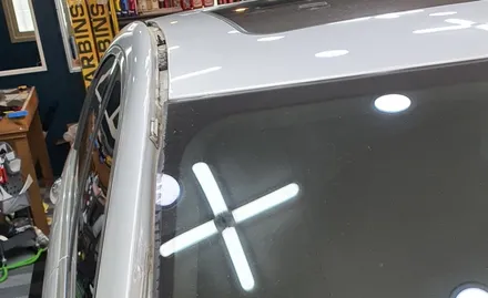 벤츠 S350 루프 스킨 시공(택랩 유광 블랙)신호동 명지동 랩핑 / 부산 강서 신호동