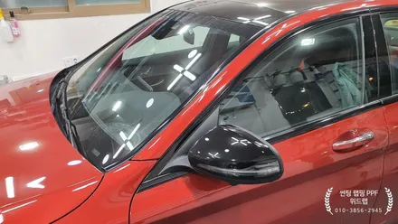 벤츠의 품격을 완성하다! 메르세데스 벤츠 C43 AMG 노블레스Z 반사썬팅 시공(솔라가드 노블레스Z)부산 경남 울산 명지 오션시티 신호동 국제신도시 썬팅 랩핑 PPF맛집 위드랩 / 부산 강서 신호동