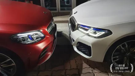 백색정장입고 달린다! BMW M550i 전체 무광 PPF + 블랙 PPF 시공 2탄(모터스킨 PPF)부산 경남 창원 명지 국제신도시 오션시티 신호동 다대포 용원 PPF 맛집 위드랩 / 부산 강서 신호동