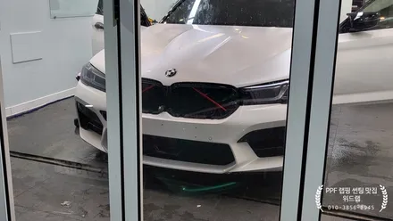[공지] 뽀얀 우윳빛깔 F90 M5 두둥등장! BMW F90 M5 CP(컴페티션)전체 무광 PPF 시공(모터스킨 무광 PPF) / 부산 강서구, 김해, 창원