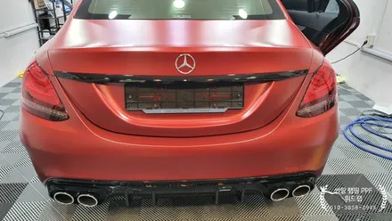 신차의 변신?! C43 AMG 무광 풀 PPF 시공! (모터스킨 PPF)부산 경남  울산 창원 명지 국제신도시 오션시티 신호동 용원 진해 장유 PPF 랩핑 썬팅 맛집 위드랩 / 부산 강서 신호동