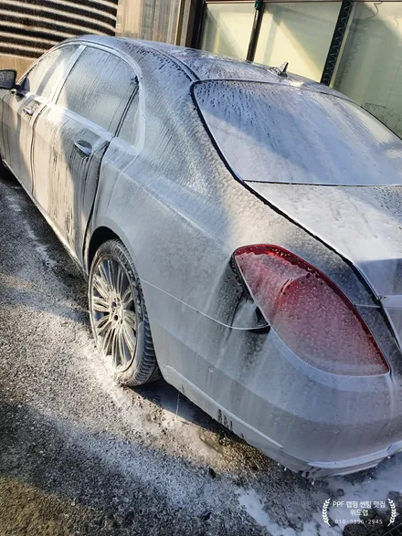 차는 벤츠 S500 마이바흐! 새차 만들기(판금도장, 부분도장, PPF제거, 광택) / 부산 강서구, 김해, 창원