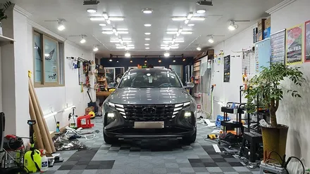 투싼 NX4 솔라가드 새턴 썬팅 + QXD5000 커넥티드 블박 + 코일매트 + 생활보호PPF / 부산 강서 신호동