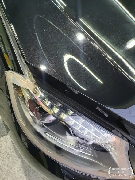 차는 벤츠 S500 마이바흐! 새차 만들기(판금도장, 부분도장, PPF제거, 광택) / 부산 강서구, 김해, 창원