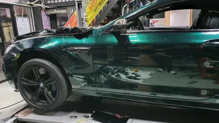BMW M6 전체 랩핑 2탄(택랩 글로스 그린블랙 실크)신호동 명지 랩핑 국제신도시 용원 썬팅 PPF 위드랩 / 부산 강서 신호동