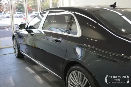 차는 벤츠 S500 마이바흐! 새차 만들기(판금도장, 부분도장, PPF제거, 광택) / 부산 강서구, 김해, 창원