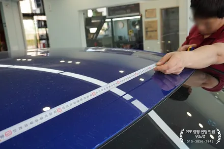 제네시스를 제네시스 다운 색깔로! G80E 전기차 전체 랩핑(비닐프로그 로얄 블랙, 모터스킨 블랙 PPF) / 부산 강서구, 김해, 창원