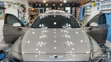 대충 대충 넘기지 마세요! G90 전면유리+1열 썬팅 제거 재시공(솔라가드 차콜)부산 경남 창원 하단 장림 신평 명지 오션시티 녹산 썬팅 랩핑 PPF 맛집 위드랩 / 부산 강서 신호동