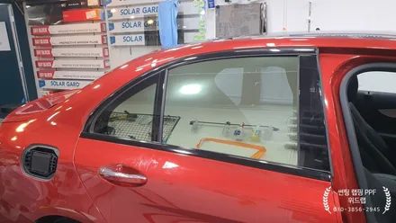 벤츠의 품격을 완성하다! 메르세데스 벤츠 C43 AMG 노블레스Z 반사썬팅 시공(솔라가드 노블레스Z)부산 경남 울산 명지 오션시티 신호동 국제신도시 썬팅 랩핑 PPF맛집 위드랩 / 부산 강서 신호동