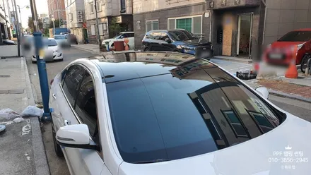 G80 루프스킨 시공(3M 2080 유광 블랙)부산 신호동 명지 국제신도시 용원 신항 랩핑 PPF 썬팅 위드랩 / 부산 강서 신호동