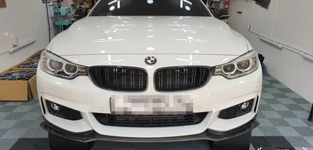 2프로 부족할 때 튜닝! BMW 420d 프론트 립 장착(리얼 카본 프론트립)부산 경남 창원 장유 진해 하단 오션시티 다대포 랩핑 튜닝 PPF 맛집 위드랩 / 부산 강서 신호동
