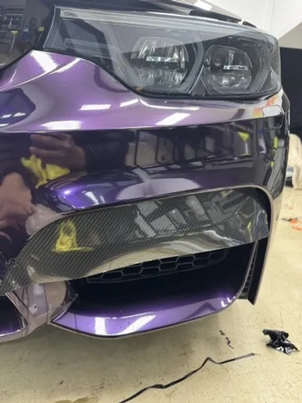 평택랩핑 BMW 430I컨버터블 메탈릭 미드나잇 퍼플 고광택 전체랩핑 / 경기 평택