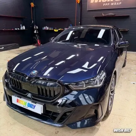 평택 BMW 5시리즈 랩핑 올블랙 크롬죽이기 / 경기 평택