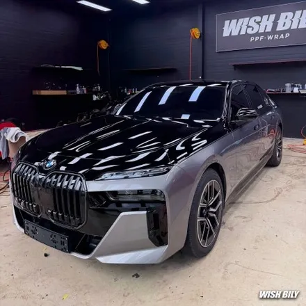 BMW 7시리즈 투톤랩핑 평택 랩핑샵 시공 / 경기 평택