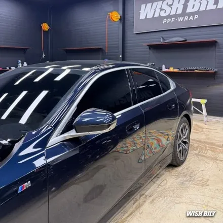 평택 BMW 5시리즈 랩핑 올블랙 크롬죽이기 / 경기 평택