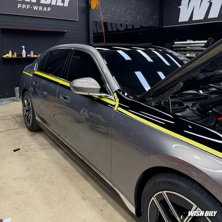 BMW 7시리즈 투톤랩핑 평택 랩핑샵 시공 / 경기 평택