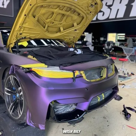 BMW M4 보라색 퍼플 컬러 전체 랩핑 추천 / 경기 평택
