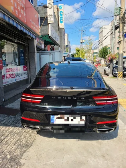 g80 제네시스 솔라가드 새턴썬팅 강북 미아 쌍문 노원 창동 네비매립전문점 중고차 재썬팅전문점❤🍭🐶 / 서울 강북구 수유동