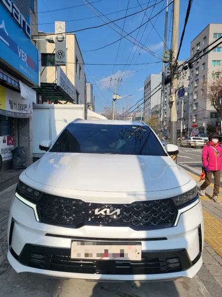 쏘렌토 신차썬팅 루마버텍스 수유점에서 강북 미아 도봉 창동 쌍문 네비매립 안드로이드연동 썬팅전문점 / 서울 강북구 수유동