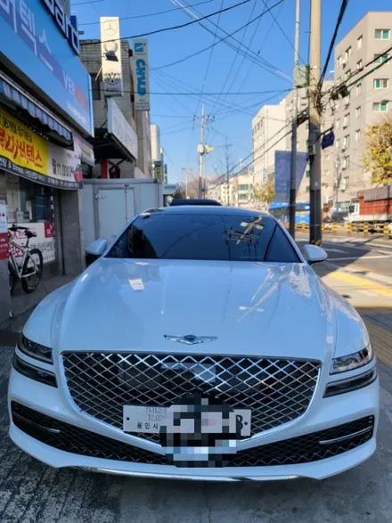 더올뉴 g80 루마버텍스900썬팅 강북수유점 우이동 남양주 창동 쌍문 노원 도봉 미아 네비매립 수입차썬팅 전문샵 / 서울 강북구 수유동